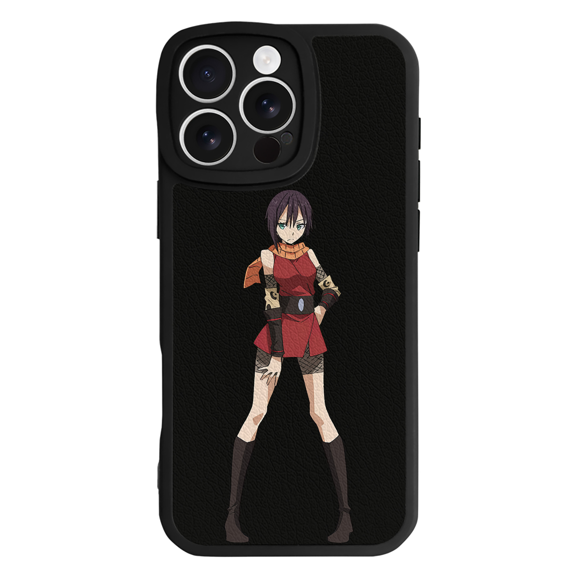 （画像用） 転スラ Regarding Reincarnated to Slime 【iPhone 16シリーズ対応】シリコンスマホケース（レザー調） 材質：シリコン